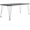 KARTELL table sur pieds MAX (L 190 cm / Ardoise - Pleateau laminé anti...