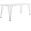KARTELL table sur pieds MAX (L 190 cm / Blanc zinc - Pleateau laminé a...