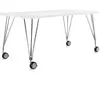 KARTELL table sur roulettes MAX (L 160 cm / Blanc zinc - Pleateau lami...