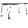KARTELL table sur roulettes MAX (L 160 cm / Ardoise - Pleateau laminé ...