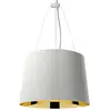 Pas de marque Kartell Gè, Lampe de Suspension, Blanc/Or [Classe énergétique A]