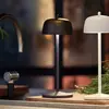 Zafferano - super o Lampe de table led noire rechargeable et dimmable