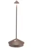 Zafferano Pina 3K lampe à poser rechargeable IP54 corten