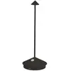 Zafferano Pina 3K lampe à poser rechargeable IP54 noir