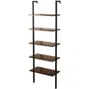 Étagère - FRANKYSTAR - Komo - 5 Niveaux - Métal - MDF - 60x30xH185 cm