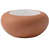QEEBOO table basse pour l'extérieur NAMI (Terre cuite - Polyéthylène e...
