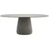 QEEBOO table pour l'extérieur COBBLE avec le plateau en GRÈS 190 cm (G...