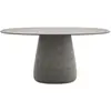 QEEBOO table pour l'extérieur COBBLE avec le plateau en GRÈS 160 cm (G...