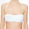 La Perla - Haut de maillot de bain bandeau Avant-Garden blanc T.80C