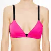 La Perla - Haut de maillot de bain triangle Ryder fuchsia/noir T.80B