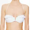 La Perla - Haut de maillot de bain bandeau Ruffled Jade blanc 90 B
