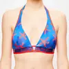La Perla - Haut de maillot triangle Summer Energy imprimé bleu/rouge T...