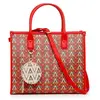 Sac à épaule bandoulière - VALENTINO - Tonic Tote - Rouge Orange - Multicolore - 100% polyuréthane