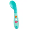 Cuillère courbe junior 16 cm bleu caoutchouc - Chicco - Cuillère - Enfant - 6 mois
