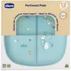 Chicco, Vaisselle + couverts pour enfants, 3-teilige blaue Platte 12m+