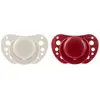 Chicco PhysioForma Succhietto Air Rouge Tétine en Silicone, Anatomique et Fonctionnelle, Favorise la Respiration Physiologique, Rouge, 2 Pièces