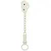 CHICCO, Clip Attache-sucette Avec Chaînette, Gris