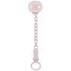 CHICCO, Clip Attache-sucette Avec Chaînette, Rose