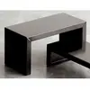 Zeus - Table d'appoint Irony - Noir - Acier phosphaté - Designer Mauri...