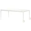 MAGIS table avec roues BIG WILL 240 x 115 cm (Blanc Opaque - Pieds en ...