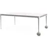 MAGIS table avec roues BIG WILL 200 x 105 cm (Blanc brillant - Pieds e...