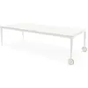 MAGIS table avec roues BIG WILL 280 x 125 cm (Blanc Opaque - Pieds en ...