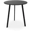 Table Striped - noir - Ø70 cm Magis