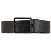 Armani Exchange Ceinture réversible avec Logo en Relief, Black Grey, TU Homme