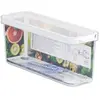 CARE+PROTECT Boîte de conservation alimentaire avec couvercle pour réfrigérateur - Grand format 2 L - Poignée ergonomique facile à ouvrir - Empilable - Organiseur pour ré...