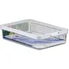 CARE+PROTECT Boîte de conservation alimentaire avec couvercle pour réfrigérateur - Grand format 2,6 L - Poignée ergonomique facile à ouvrir - Empilable - Organiseur pour...