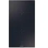 Table de cuisson vitrocéramique 28cm 2 feux 2900kw noir rosieres -