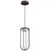 FLOS OUTDOOR lampe à suspension pour l'extérieur IN VITRO SUSPENSION DIMMABLE DALI (Deep brown - aluminium et verre)