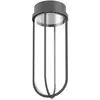 FLOS OUTDOOR lampe au plafond pour l'extérieur IN VITRO CEILING DIMMABLE 1-10V (Anthracite - aluminium et verre)