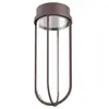 FLOS OUTDOOR lampe au plafond pour l'extérieur IN VITRO CEILING DIMMABLE DALI (Deep brown - aluminium et verre)
