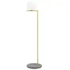 FLOS lampadaire d'extérieur IC F1 OUTDOOR (Laiton, gris lave - Verre s...