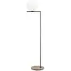 FLOS lampadaire d'extérieur IC F2 OUTDOOR (Marron foncé, travertin imp...
