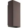 FLOS OUTDOOR lampe murale applique pour extérieur CLIMBER 87 DOWN FLOOD (Deep brown 4000K - aluminium et verre)