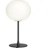 FLOS lampe de table GLO-BALL T (Noir mat - Verre opale blanc et acier)