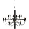 FLOS lampe à suspension 2097/18 (Noir avec ampoules claires - Acier)