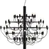 FLOS lampe à suspension 2097/50 (Noir avec ampoules givré - Acier)