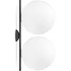 Flos IC-Applique murale/Plafonnier 2 lumières Métal/Verre H42cm