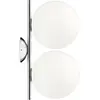 Flos IC-Applique murale/Plafonnier 2 lumières Métal/Verre H42cm