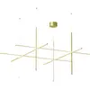 Flos COORDINATES S4-Suspension LED Barre Aluminium L176cm H92cm
