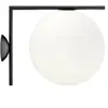Applique design en acier noir 30 cm IC - Flos