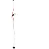 Lampadaire design rouge Parentesi dimmer - Flos