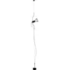 Lampadaire design nickel Parentesi dimmer - Flos