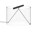 FLOS lampe de table TO-TIE T3 (Anodisé noir - Verre et aluminium)