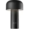 Lampe de table rechargeable design noir mat Bellhop - Flos
