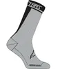 Alpinestars Merino 24 Chaussettes de vélo, noir-gris, taille S pour Hommes