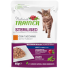 12 x 85 g Natural Trainer Adult Sterilised Dinde Nourriture humide pour chats